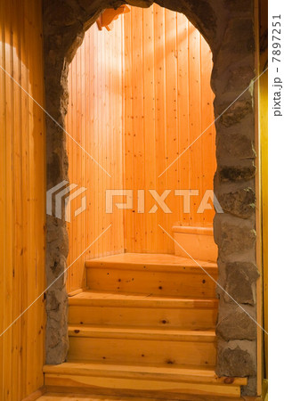 Wooden stairs and walls in house Wooden stairs and walls in house 7897251