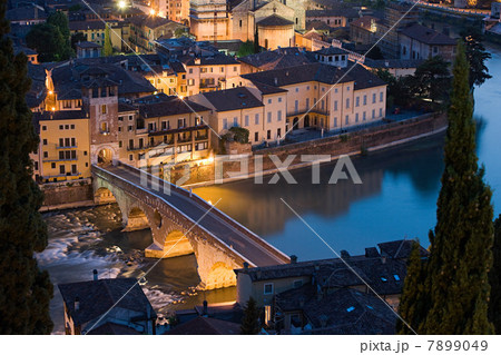 Ponte Pietra and River Adige, Verona, Italy 7899049
