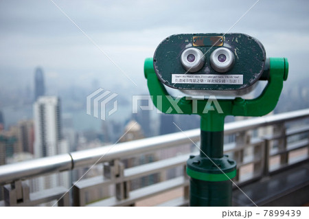 Coin operated binoculars, the peak, hong kong, china 7899439