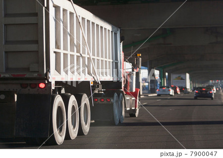 Truck driving along underpass Truck driving along underpass 7900047