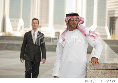 Western and middle eastern businessmen in dubai Western and middle eastern businessmen in dubai 7900934