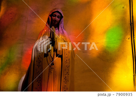 Statue of Virgin Mary in church in Polenca, Majorca, Spain 7900935