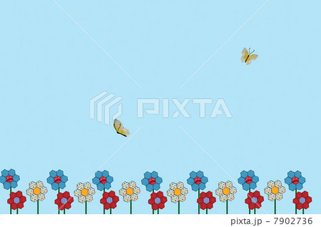 Two butterflies and flowers Two butterflies and flowers 7902736
