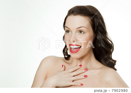 Surprised young brunette woman Surprised young brunette woman 7902980