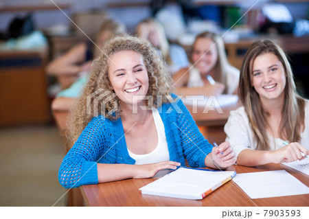 Classmates enjoying lesson Classmates enjoying lesson 7903593