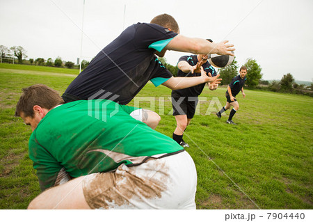 Rugby game in action 7904440