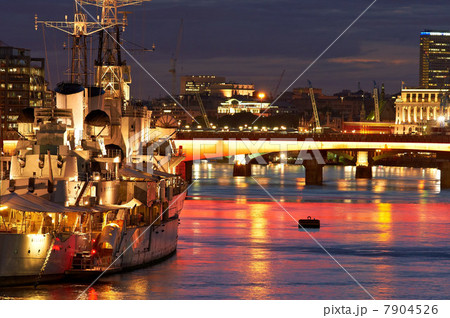 HMS Belfast on River Thames, London 7904526