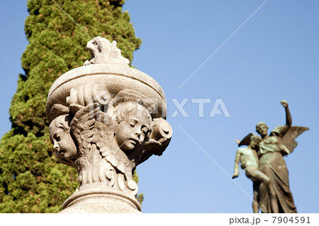 Statue in Recoleta Cemetery, Buenos Aires, Argentina 7904591