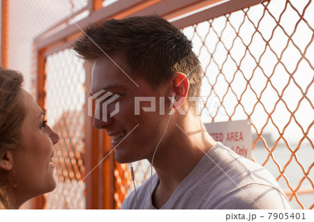 Young couple on a ferry 7905401