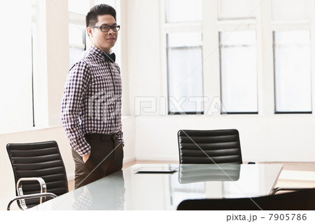Young man with digital tablet on desk Young man with digital tablet on desk 7905786