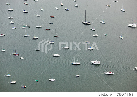 Boats on the water, Newport County, Rhode Island, USA 7907763