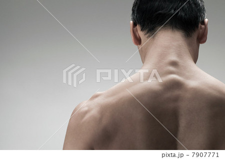 Muscular mature man, rear view Muscular mature man, rear view 7907771