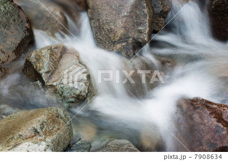 Water flowing over rocks 7908634