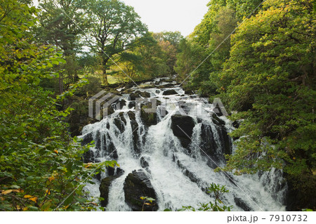 Waterfall, North Wales, UK 7910732