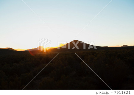 Sun over mountains, South Africa 7911321