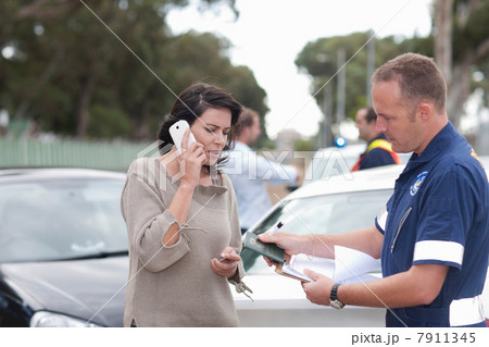 Car accident scene 7911345