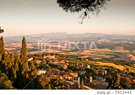 View from Volterra, Historic Walled Hill Town, Tuscany, Italy View from Volterra, Historic Walled Hill Town, Tuscany, Italy 7911442