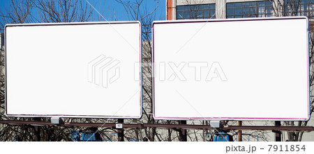 Blank billboards in city Blank billboards in city 7911854