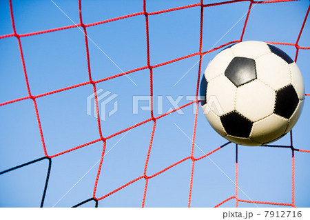 Football in goal Football in goal 7912716
