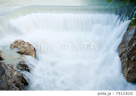Waterfall on River Lech near Fuessen, Bavaria, Germany 7912820