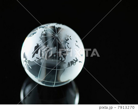 Glass Globe illustrating North America, Europe, Russia and Africa 7913270