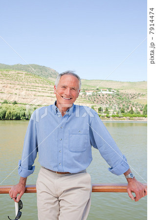 Senior man on a boat holiday 7914474