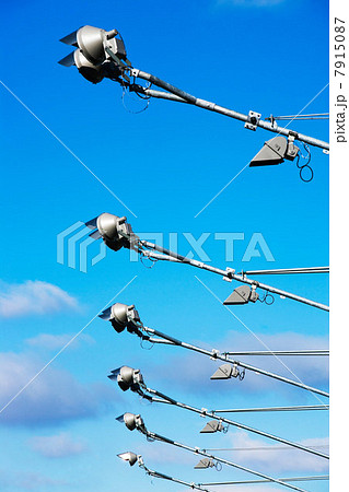 Row of stadium spotlights 7915087