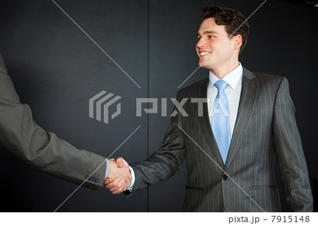Two businessmen shaking hands 7915148