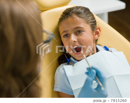 Dentist examining young patient's teeth Dentist examining young patient's teeth 7915260