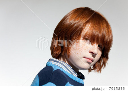Portrait of boy with red hair 7915856