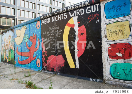 Graffiti on Berlin Wall, Berlin, Germany 7915998