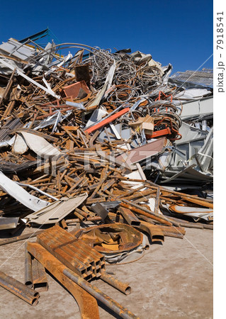 Pile of rusty metal at scrap yard Pile of rusty metal at scrap yard 7918541