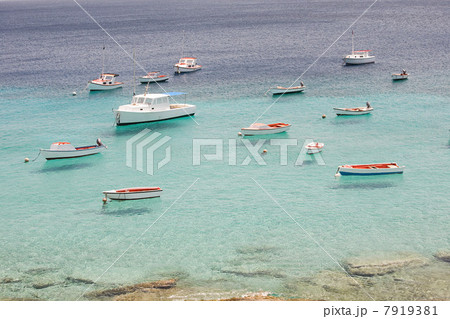 Boats on sea, Curacao, Antilles Boats on sea, Curacao, Antilles 7919381