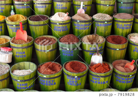 Spices in bazaar, Fethiye, Turkey 7919828