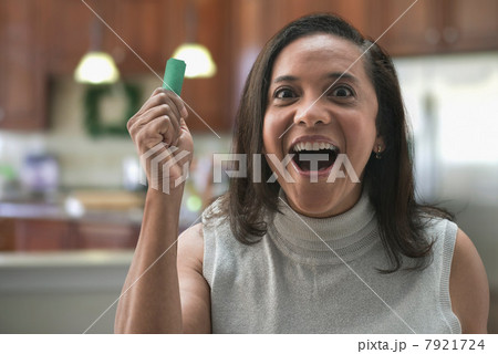 Woman with winning ticket Woman with winning ticket 7921724