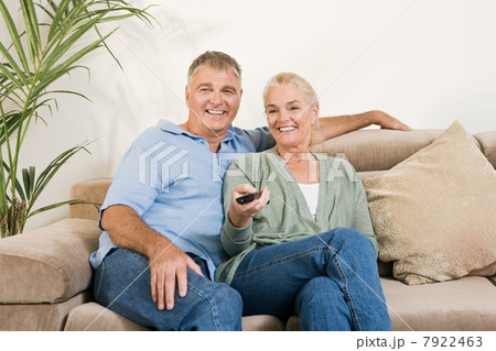 Couple watching television 7922463
