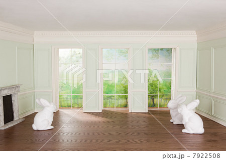 Rabbits in a tiny room 7922508