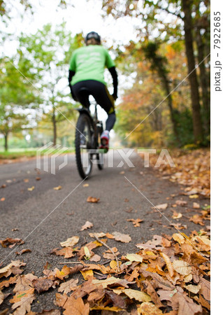 Cyclist on path Cyclist on path 7922685