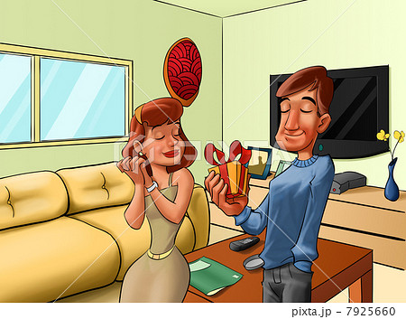 Romance in the living room 7925660