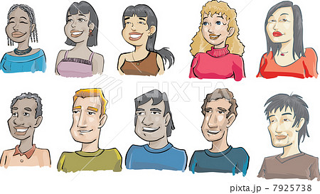 ethnic faces 7925738