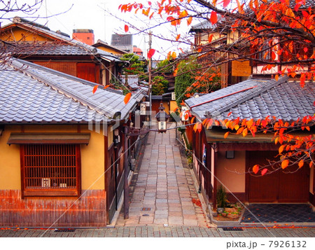 秋の石塀小路 7926132