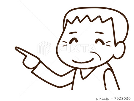 指差し　お爺さん 7928030