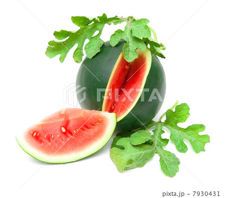 ripe watermelon isolated on white background 7930431