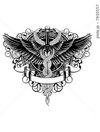 Wings, patterns, fantasy sword and serpents Wings, patterns, fantasy sword and serpents 7930557