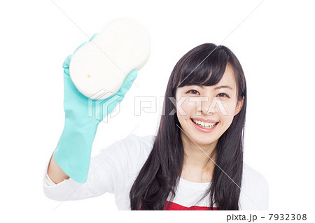 掃除をする女性 掃除をする女性 7932308