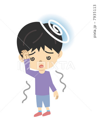 立ち眩みの男の子 7935113
