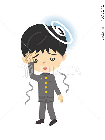 立ち眩みの中学生 7935141
