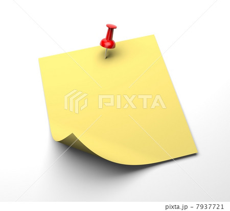 Note paper with pin Note paper with pin 7937721