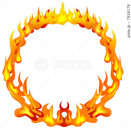 炎の輪のイラスト素材