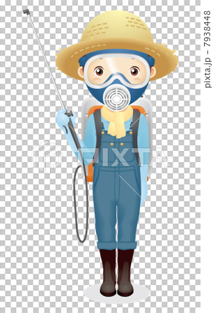 Male illustration of a straw hat 7938448